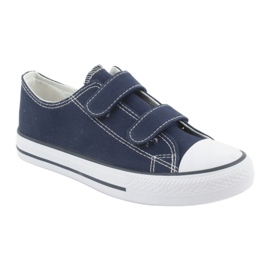 Atletico Velcro navy blue sneakers white 1 Atletico Velcro navy blue sneakers white 1