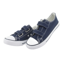 Atletico Velcro navy blue sneakers white 3 Atletico Velcro navy blue sneakers white 3