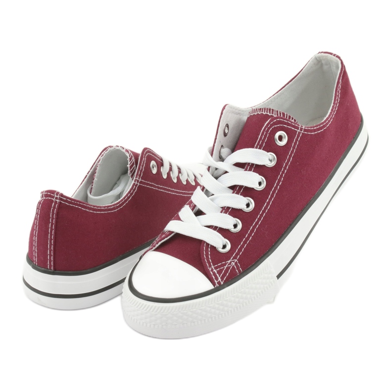 Lace-up sneakers Atletico CNSD-1 burgundy white multicolored 3