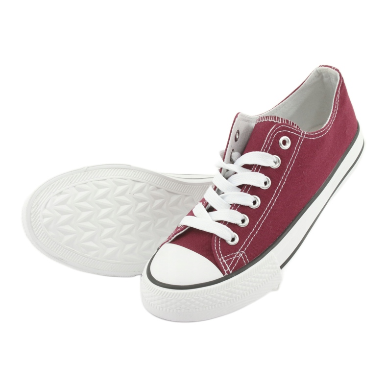 Lace-up sneakers Atletico CNSD-1 burgundy white multicolored 4