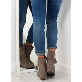 Beige Ankle boots AB02-36 Khaki 1