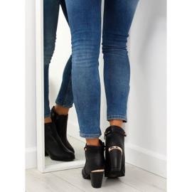 Black high-heeled boots F167 Black 1
