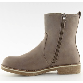 Flat shoes with beige flat heels 0-253 Khaki 1