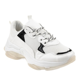 White sports shoes, MM-7 sneakers 1