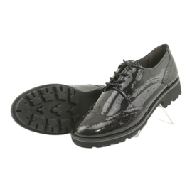 Lace-up oxford shoes Caprice 23701 black multicolored 5