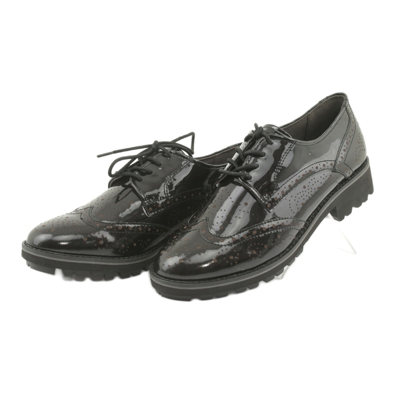 Lace-up oxford shoes Caprice 23701 black multicolored 3