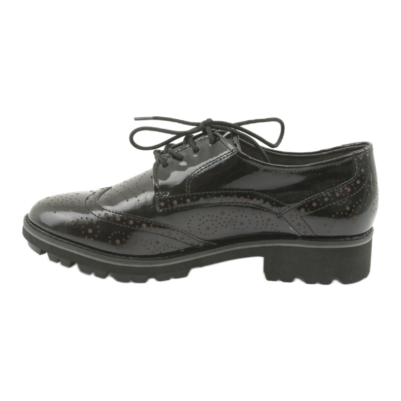 Lace-up oxford shoes Caprice 23701 black multicolored 2