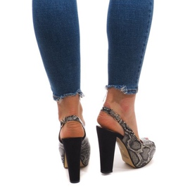 Sandals On A Bar SK009 Black 1