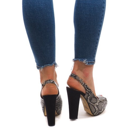 Sandals On A Bar SK009 Black 1