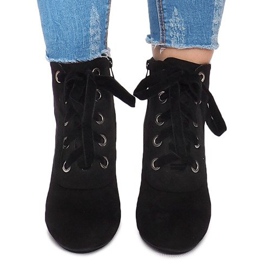 Lace-up Boots On A Post 168-138 Black 1