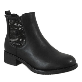Kayla Shoes Black insulated high heels boots 88053 1