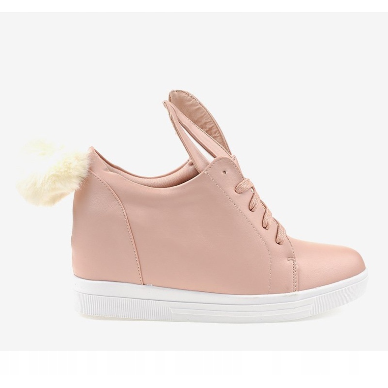 Pink sneakers on the wedge bunnies H6210-11 2 Pink sneakers on the wedge bunnies H6210-11 2