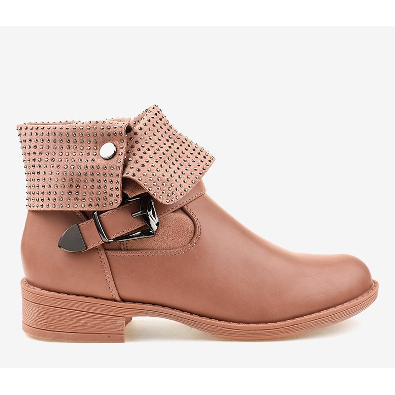 Pink boots with a buckle and GG-43P studs 2