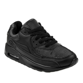 Black sports shoes sneakers B306A-61S 1 Black sports shoes sneakers B306A-61S 1