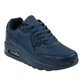 Navy blue sports shoes A939-3 1