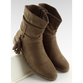 Brown Boots for women brown 4169 Khaki multicolored 2