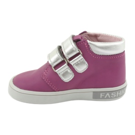 Mazurek Velcro ankle boots pink grey 2