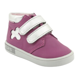 Mazurek Velcro ankle boots pink grey 1
