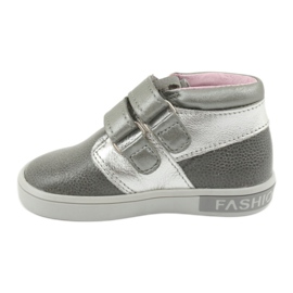 Mazurek Leather Velcro shoes 1355 gray/silver grey 2