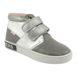 Mazurek Leather children's shoes for Velcro 1356 gray/silver grey 1 Mazurek Leather children's shoes for Velcro 1356 gray/silver grey 1