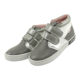 Mazurek Leather children's shoes for Velcro 1356 gray/silver grey 3 Mazurek Leather children's shoes for Velcro 1356 gray/silver grey 3