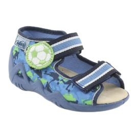 Befado yellow children's shoes 350P002 blue green 1