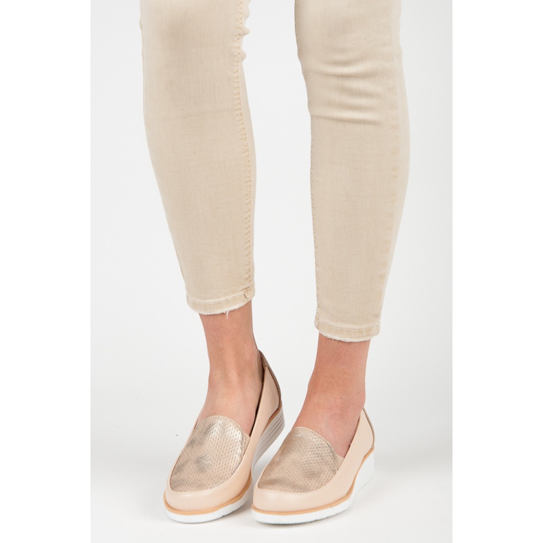 Shoes with VICES pattern brown 1