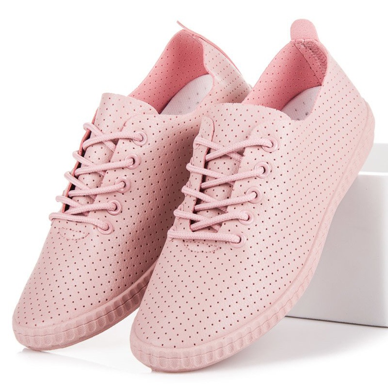 Openwork Pink Sneakers 2