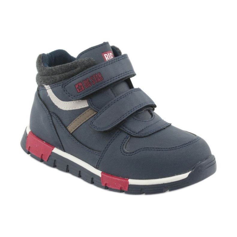Velcro sports shoes Big Star 374065 navy blue white red 1 Velcro sports shoes Big Star 374065 navy blue white red 1