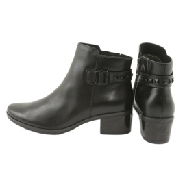 Caprice Women's leather boots with studs 25433 black 5