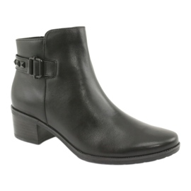 Caprice Women's leather boots with studs 25433 black 1
