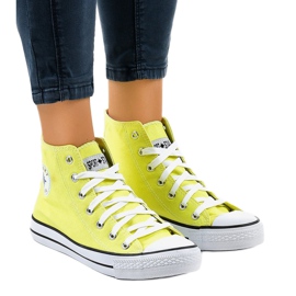 Yellow classic high sneakers DTS8224-17 multicolored 1
