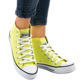 Yellow classic high sneakers DTS8224-17 multicolored 2