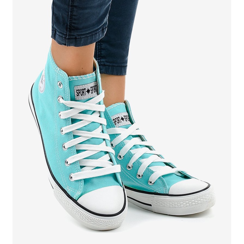 Mint classic high sneakers DTS8224-13 multicolored green 2