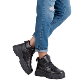 Kylie Lace-up Shoes On The Platform black 2 Kylie Lace-up Shoes On The Platform black 2