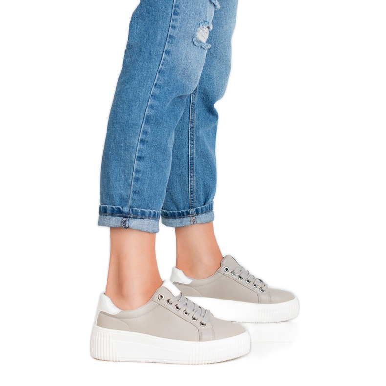 Kylie Sports Shoes On The Platform grey 2 Kylie Sports Shoes On The Platform grey 2