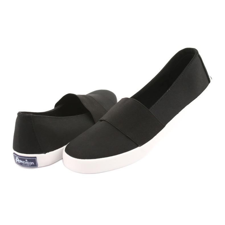 Black American Club slip-on sneakers 4
