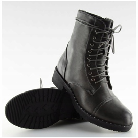 Gray boots with studs gray B0-193 Gray grey 1