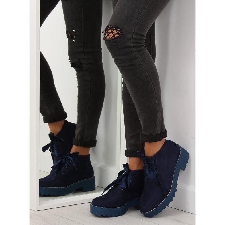 Navy blue boots for women LL219 Blue 2