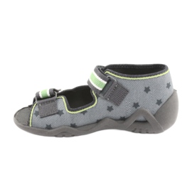 Befado yellow children's shoes 250P086 grey green 2