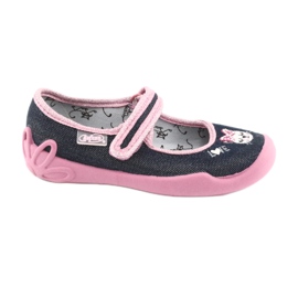 Befado children's shoes 114X352 navy blue pink 1