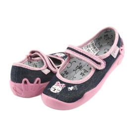 Befado children's shoes 114X352 navy blue pink grey 4