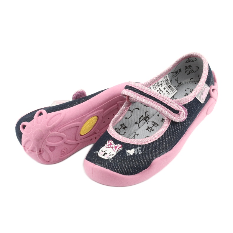 Befado children's shoes 114X352 navy blue pink grey 5
