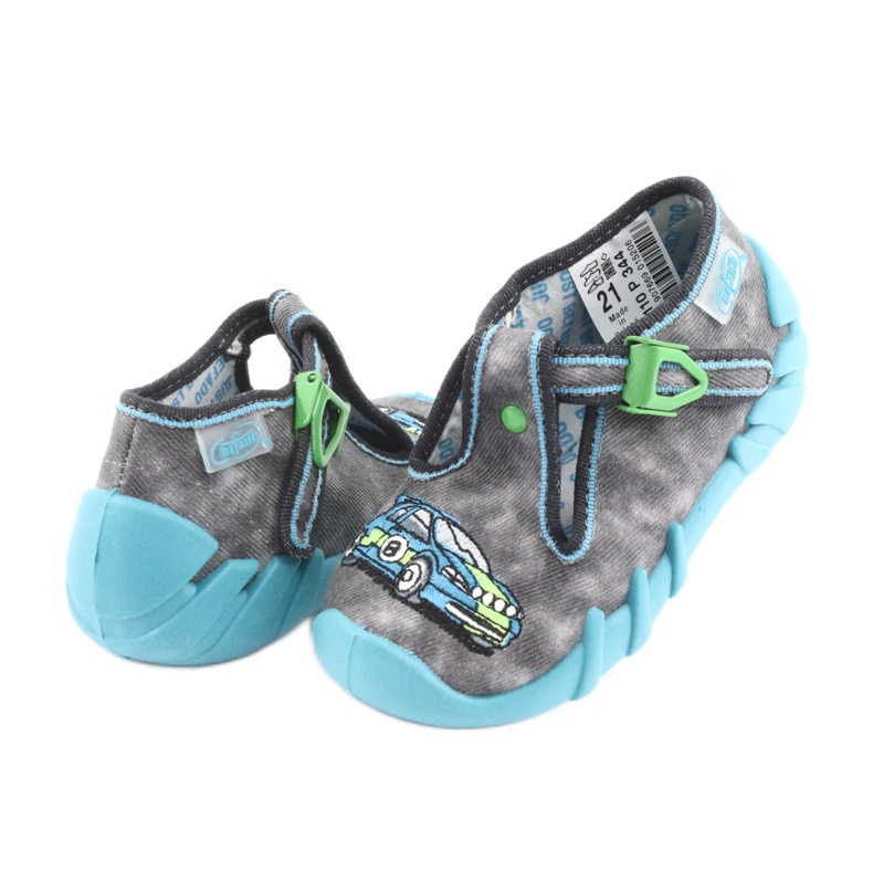 Befado children's shoes 110P344 blue grey 4
