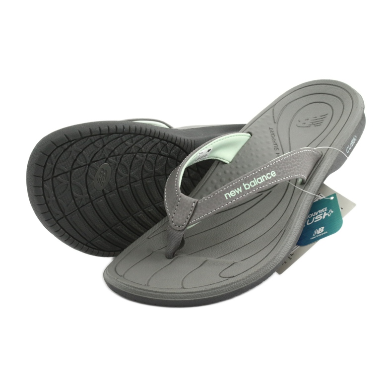 Flip-flops New Balance M W6091GR grey green 9