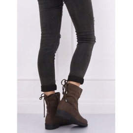 Green women's boots in khaki 7378-PA Green 1