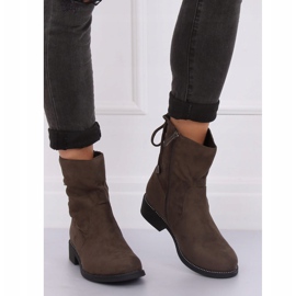Green women's boots in khaki 7378-PA Green 2