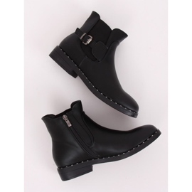 Black Chelsea boots for women HFN-2279 Black 2