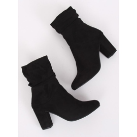 Black FR-1186 Black high-heeled boots 1