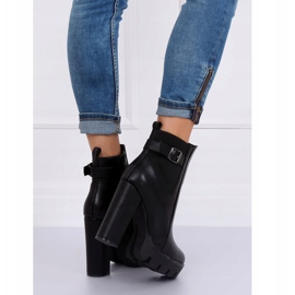 Black platform boots NS069P Black 1